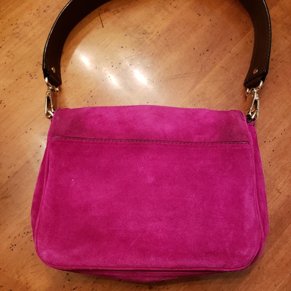 kate spade Bags Vintage Kate Spade Suede Bag W Pyramid Turnlock